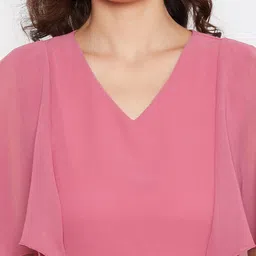 HELLO DESIGN V-Neck Georgette Maxi Dress image 2