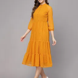 aayu Georgette A-Line Midi Dress image 4
