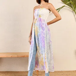 RARE Women Floral Print Maxi Dress image 5