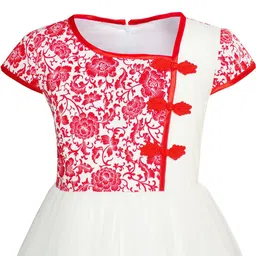 BAESD Kids-Girls Floral Net Fit & Flare Dress image 2