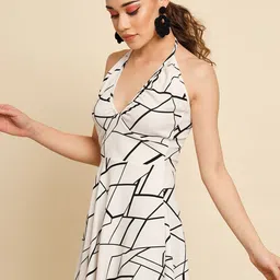 TANDUL Print Fit & Flare Mini Dress image 4