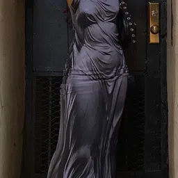 StyleCast Black Shoulder Straps Bodycon Maxi Dress image 4