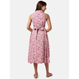 AKKRITI BY PANTALOONS Floral Printed Shirt Midi Dress image 4