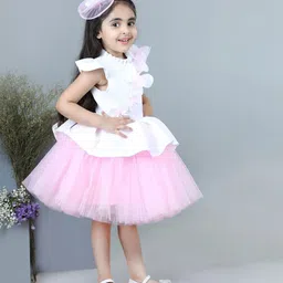 THE LITTLE CELEBS Net Fit & Flare Dress image 3