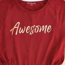 Pantaloons Junior Red Fit & Flare Dress image 4