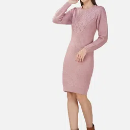 Chemistry Self Design Embellished Acrylic Jumper Dress image 4