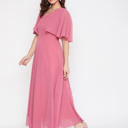 HELLO DESIGN V-Neck Georgette Maxi Dress image 5