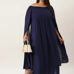 theRebelinme Women Plus Size Off-Shoulder Smocked Maxi Dress image 5