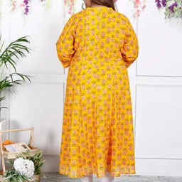 KALINI Plus Size Floral Print A-Line Midi Dress image 2