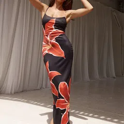 StyleCast x Revolte Floral Print Maxi Dress image 5