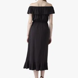 DODO & MOA Off-Shoulder Blouson Midi Dress image 4