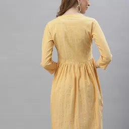 KALINI Striped Cotton A-Line Dress image 2