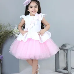 THE LITTLE CELEBS Net Fit & Flare Dress image 2