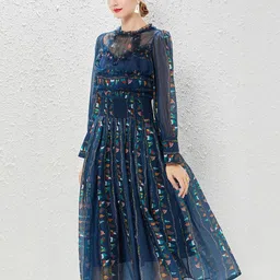 JC Collection Floral Print Fit & Flare Midi Dress image 4