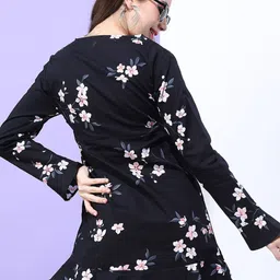 Freehand by The Indian Garage Co Floral Printed V-Neck Mini Dress image 5