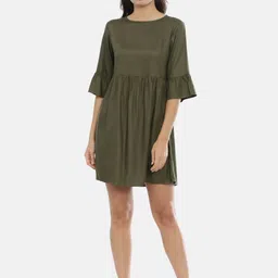 IDK Olive Green Dress image 5