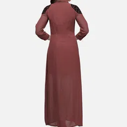 V&M Rust Georgette Maxi Dress image 5