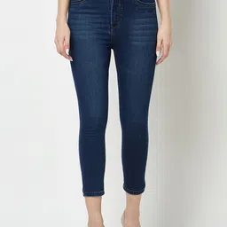 Crimsoune Club Women Urban Slim Slim Fit Light Fade Stretchable Jeans-picture-12