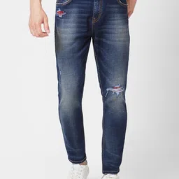 SPYKAR Men Kano Skinny Fit Mildly Distressed Heavy Fade Stretchable Jeans-picture-27