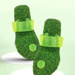 parie Double Soft Comfortable Grass Eva Rubber Healthy Slippers For Men's And Boy's Men Slippers image 2