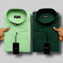 mbf66 Men Slim Fit Solid Spread Collar Casual Shirt-picture-13