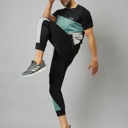 chrome & coral Colorblock Men Track Suit image 3