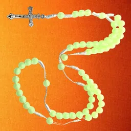 kingstyleimpex Jesus Cross Radium Locket Pendant Necklace Religious Jewellery Christmas FE978 Crystal Necklace Set-picture-42