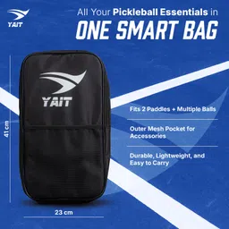 yait Pickleball Paddle Bag | Fits 2 Paddles & Balls | Easy to Carry image 2