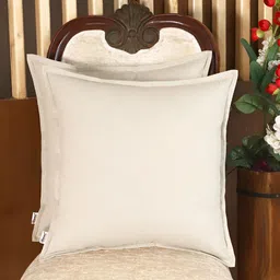 Home Grey 2 Pieces Cotton Square Cushion Covers-image-45