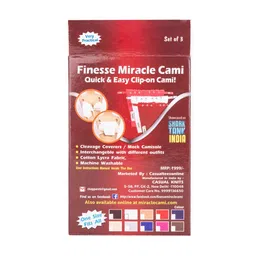 Finesse Miracle Cami Pack Of 3 Cotton Clip On Mock Camisoles image 4