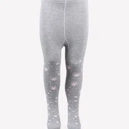 Bonjour Girls Grey Barbie Printed Cotton Anti-Odour Tights-image-59