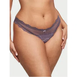 victoria's secret intimates Victoria's Secret Purple Dream Angels Lace & Mesh Brazilian Panty-picture-29