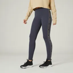 domyos Women Gym Cotton Legging 500 - Grey-picture-16