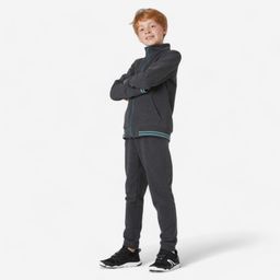 domyos Kids Warm Tracksuit 500 - Dark Mottled Grey-picture-33