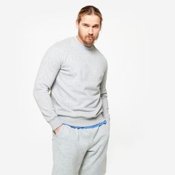 domyos Men's Warm Brushed Fleece Sweatshirt - Grey-picture-12