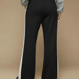 dockstreet Women Solid Black Track Pants-picture-13