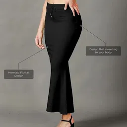 MEHRAROO Lycra blend Saree Shapewear Petticoat Lycra Blend Petticoat image 2