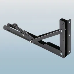 rh mall Shelf_Brackets_76 12, Folding Shelf Bracket 12 Inch, 2 Pcs, Max Load 200KG(Black) Shelf Bracket-picture-11