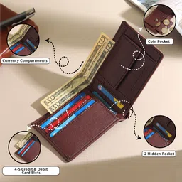 samtroh Men Brown Artificial Leather Wallet image 2