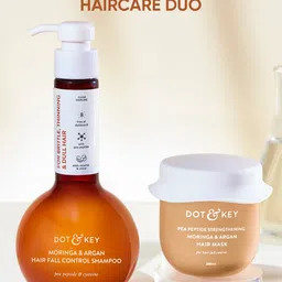 DOT & KEY Strengthening Moringa & Argan Hair Mask 200ml + Hairfall Control Shampoo 350ml-picture-23