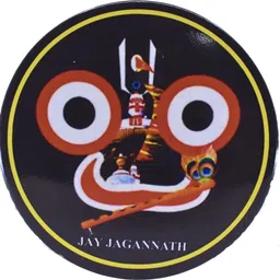 real craft Shree Jagannath Metal Magnet Set| 4 Inch Decorative Fridge Art Fridge Magnet Pack of 1-picture-15
