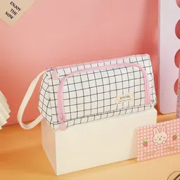 devdhan Pencil Pouch, Pen & Pencil Pouch for School 2 Compartment Pencil Case Stationary, Classes Imported Heavy Quality Pouch Art Polyester Pencil Box image 1