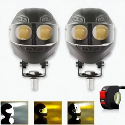 bikebloom LED Fog Lamp Unit for KTM, Honda, TVS, Royal Enfield, Hero Universal For Car image 3