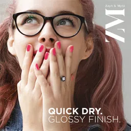 zm zayn & myza Breathable Nail Enamel Glossy Finish & Water Permeable Rose Macaroon image 2