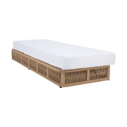 casacraft from pepperfry Caruso Rope Lounger in Tan Colour image 5