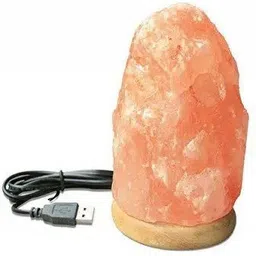 reena enterprises Himalayan Rock Salt Lamp for Energy, Vastu, Healing, Peace, 1.5Kg Approx Table Lamps Lamp Shade image 4