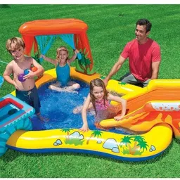 hornflow Original Dinosaur Kids Play Center Swimming Pool With Free Pump Inflatable Swimming Pool-picture-22