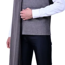 BE SWADESHI Wool Solid Men Shawl image 3