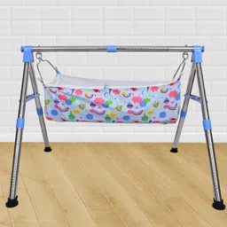apav Portable Foldable Baby Cradle | Indian Ghodiyu Style with Stainless Steel Frame-picture-28