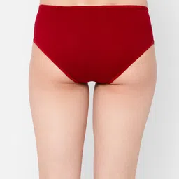 clovia Women Hipster Maroon Panty image 4